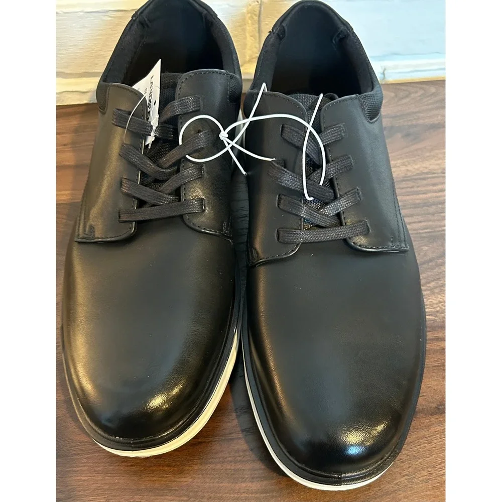 NWT Lands End Mens Sport Oxford Black‎ Lace Up Shoes 1908426 Size 13 NEW